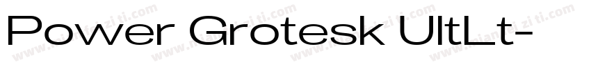 Power Grotesk UltLt字体转换